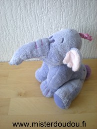 Doudou Eléphant Disney Violet lumpy Petit modele