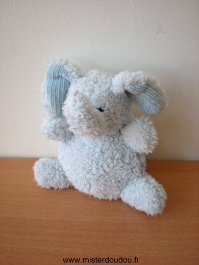 Doudou Eléphant Gipsy Bleu 