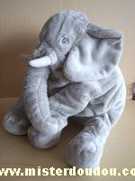 Doudou Eléphant Ikéa Gris 