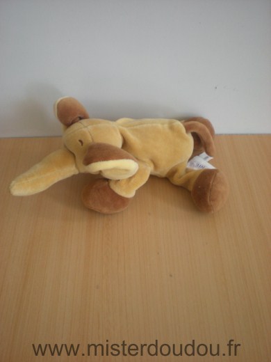 Doudou Eléphant Noukie s Beige marron 