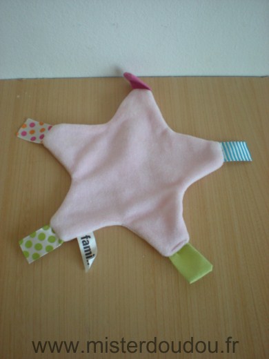 Doudou Etoile Famili Rose etiquettes 