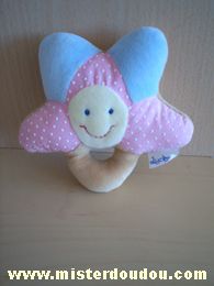 Doudou Etoile Luckson Beige rose bleu 