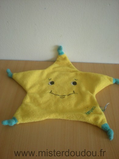 Doudou Etoile Pampers Jaune bleu 