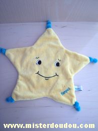 Doudou Etoile Pampers Jaune bouts bleus 