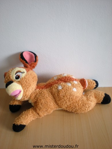 Doudou Faon Nicotoy Bambi orange marron 