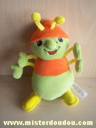 Doudou Fourmi Berchet Orange vert jaune 