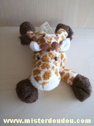 Doudou Girafe Anna club plush Blanc taches marrons 