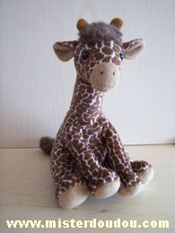 Doudou Girafe Anna club plush Marron 