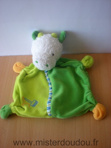 Doudou Girafe Babyclub Vert 