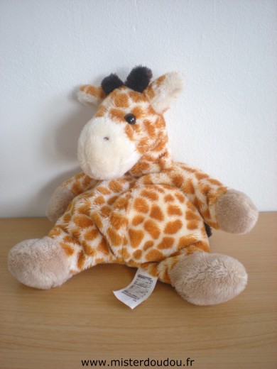 Doudou Girafe Cmp Beige taches marron 