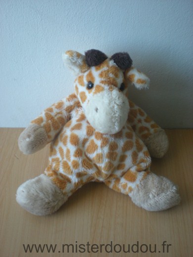 Doudou Girafe Cmp Ecru taches moutarde 