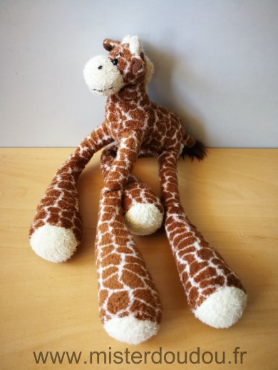 Doudou Girafe Cmp Marron longues jambes 