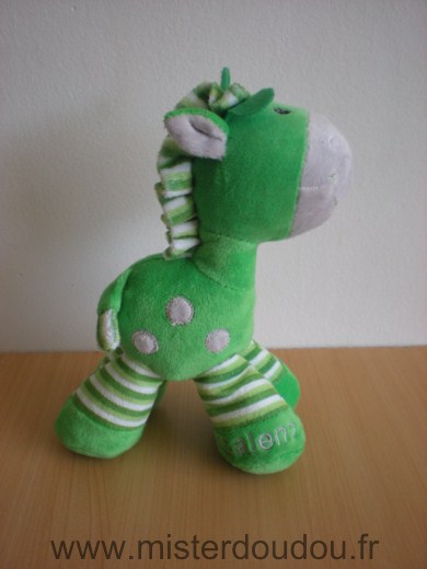 Doudou Girafe Galeno Vert 