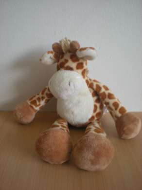 Doudou Girafe Gund Beige taches marron 