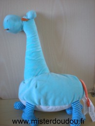 Doudou Girafe Ikéa Bleu  clair ventre blanc Grand modèle