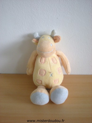 Doudou Girafe Jollybaby Jaune orange saumon 