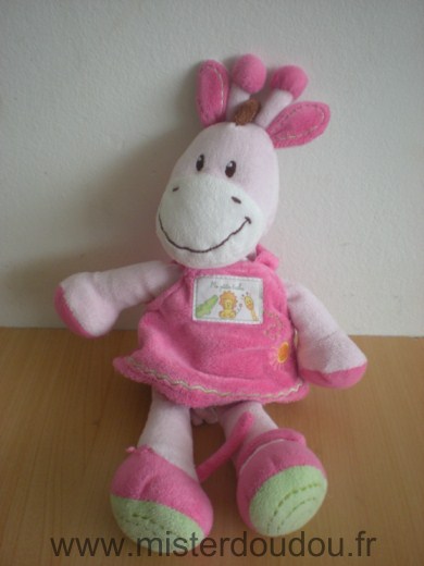 Doudou Girafe Kiabi baby Rose ma petite tribue 