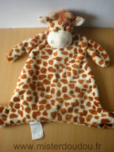 Doudou Girafe Kimbaloo Ecru taches marron 