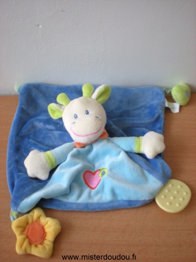 Doudou Girafe - Marque non connue - Bleu  sidj ou nicotoy 