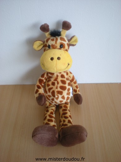 Doudou Girafe Mgm Beige taches marron 