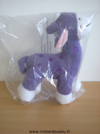 Doudou Girafe Nutricia Blanc violet 