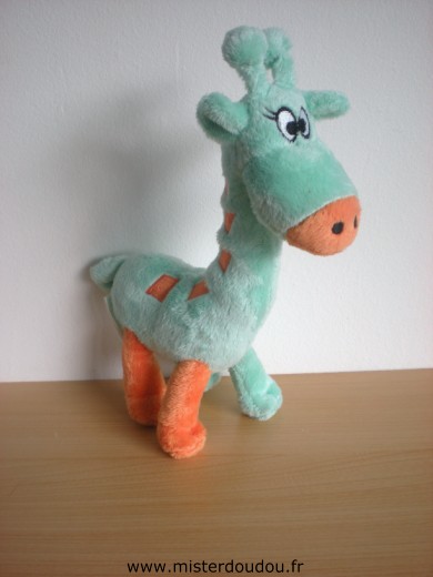 Doudou Girafe Svr laboratoires Bleu orange 