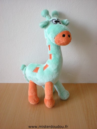 Doudou Girafe Svr laboratoires Bleu orange 