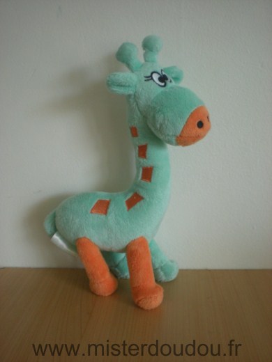 Doudou Girafe Svr laboratoires Vert orange 