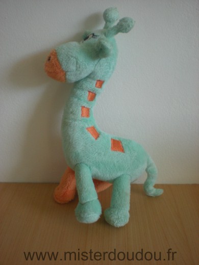 Doudou Girafe Svr laboratoires Vert orange 