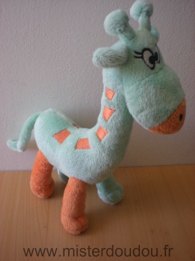 Doudou Girafe Svr laboratoires Vert orange 