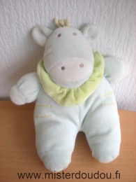 Doudou Girafe Tex Bleu vert 