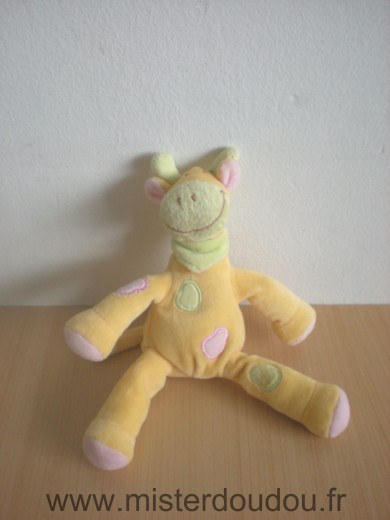 Doudou Girafe Tex Jaune 