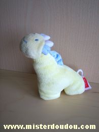 Doudou Girafe Tex Jaune bleu blanc 