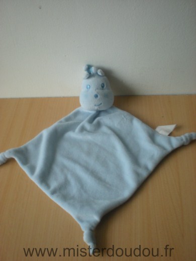 Doudou Girafe Vertbaudet Bleu 