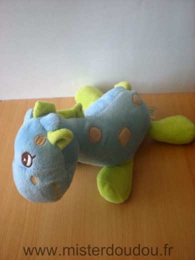 Doudou Girafe - marque non connue - Bleu vert 