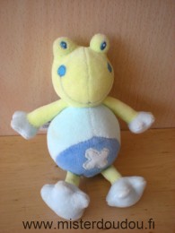 Doudou Grenouille Baby sun Vert bleu 