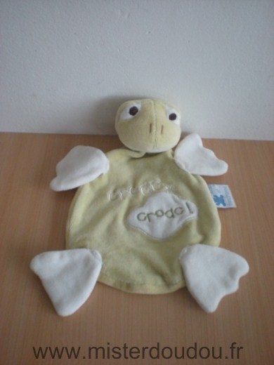 Doudou Grenouille Cmp Blanc et vert croac croac! 