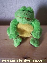 Doudou Grenouille Gipsy Jaune et vert 