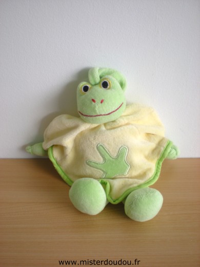 Doudou Grenouille Gipsy Vert jaune 