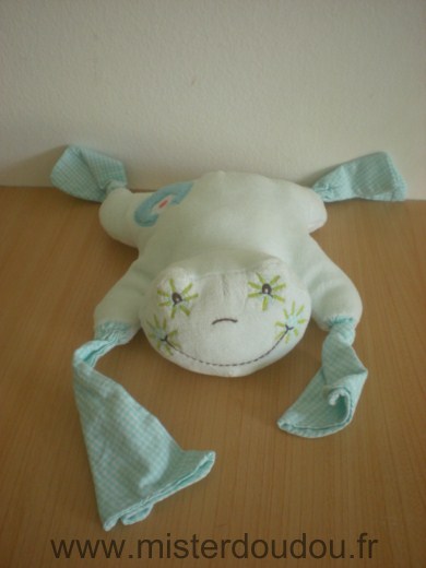 Doudou Grenouille Takinou Bleu vert 