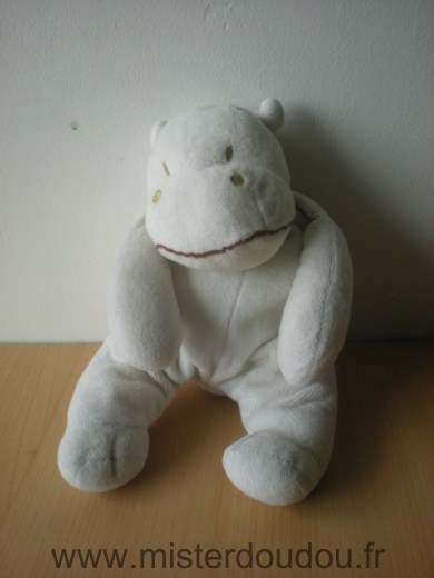 Doudou Hippopotame Amtoys Gris 