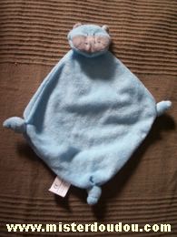 Doudou Hippopotame Anaik descamps Bleu 