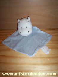 Doudou Hippopotame Bengy Bleu-gris 