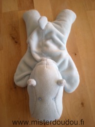 Doudou Hippopotame - Marque non connue - Bleu clair 