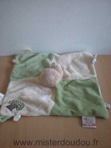 Doudou Hippopotame Noukie s Vert écru 