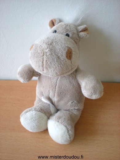 Doudou Hippopotame Planet pluch Marron 