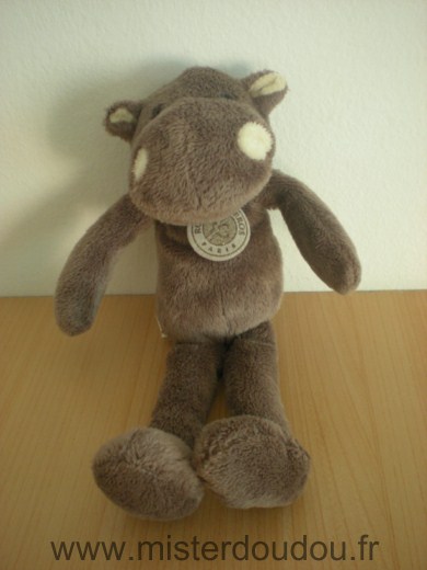 Doudou Hippopotame Roland garros Marron roland garros 