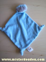 Doudou Hippopotame Vertbaudet Bleu gris 