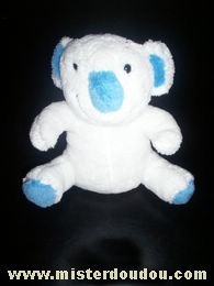 Doudou Koala Bébisol Blanc /  bleu 