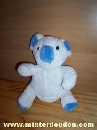 Doudou Koala Bébisol Blanc bleu 